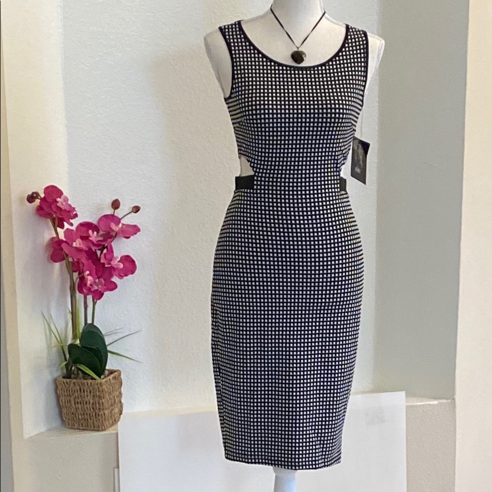 ⛩MARILYN MONROE Black and White Fitted Dress S